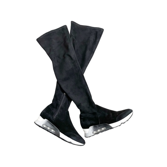 ASH
LIMITED THIGH HIGH TRAINER BOOT/ SNEAKERS BLACK SUEDE size 40 or women 9 - Picture 1 of 8